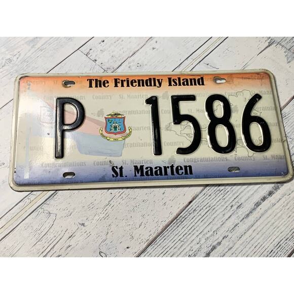 St. Maarten The Friendly Island License Car Plate auto Island decoration - Picture 1 of 4